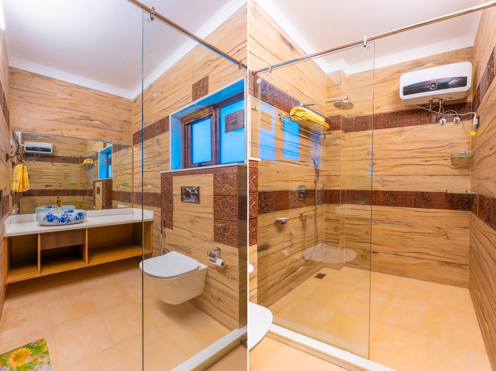 Private modern bathroom in The Imperial Suite