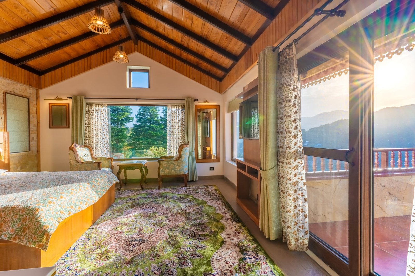 Direct veranda step-out from The Signature Himalayan suite